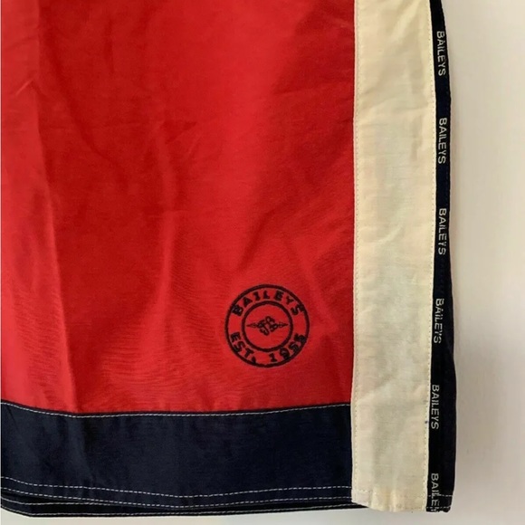 BAILEYS SWIM SHORT FREIZEIT SHORT BEACHWEAR RED Size Medium - Picture 2 of 8